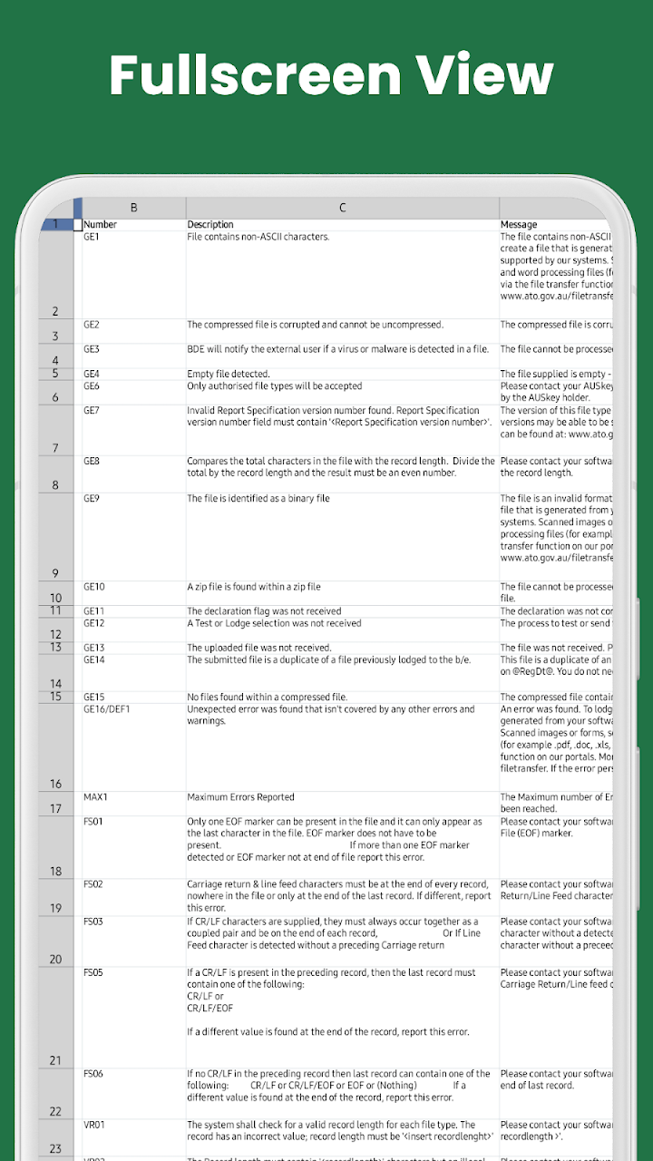 Excel One app screenshot 2
